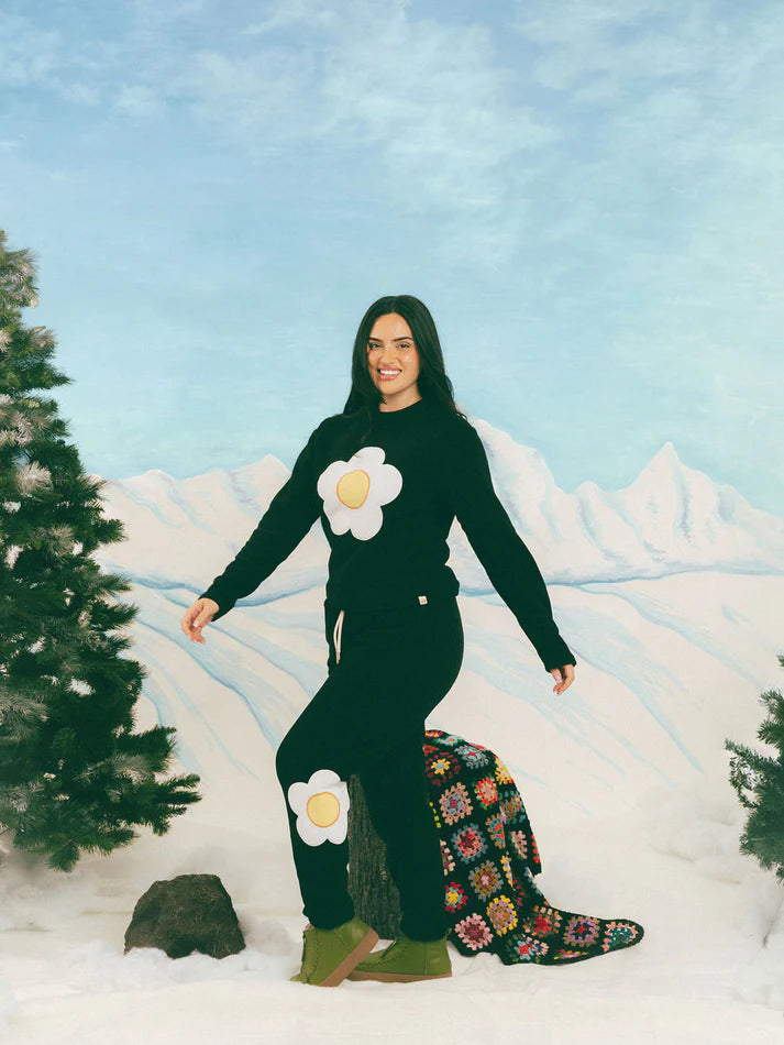 Sunny-Side Mock Neck - Black