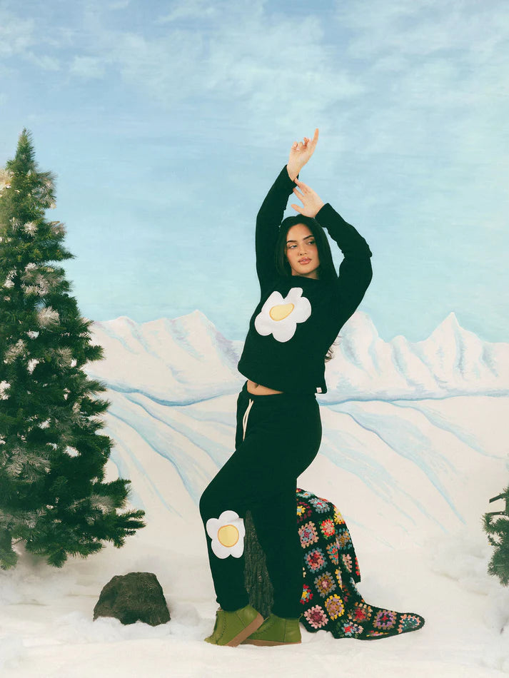 Sunny-Side Mock Neck - Black