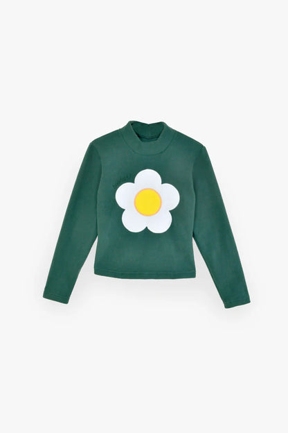 Sunny-Side Mock Neck - Pineneedle