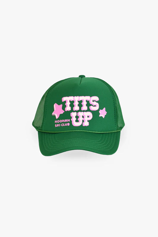 Tits Up Trucker Hat - Emerald