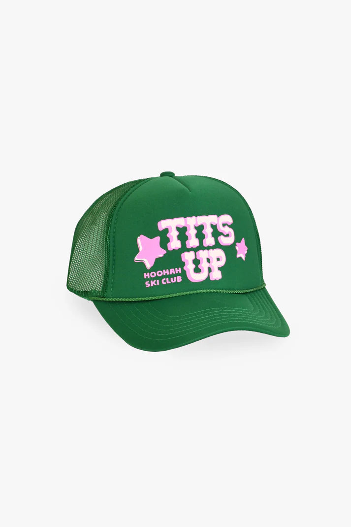 Tits Up Trucker Hat - Emerald