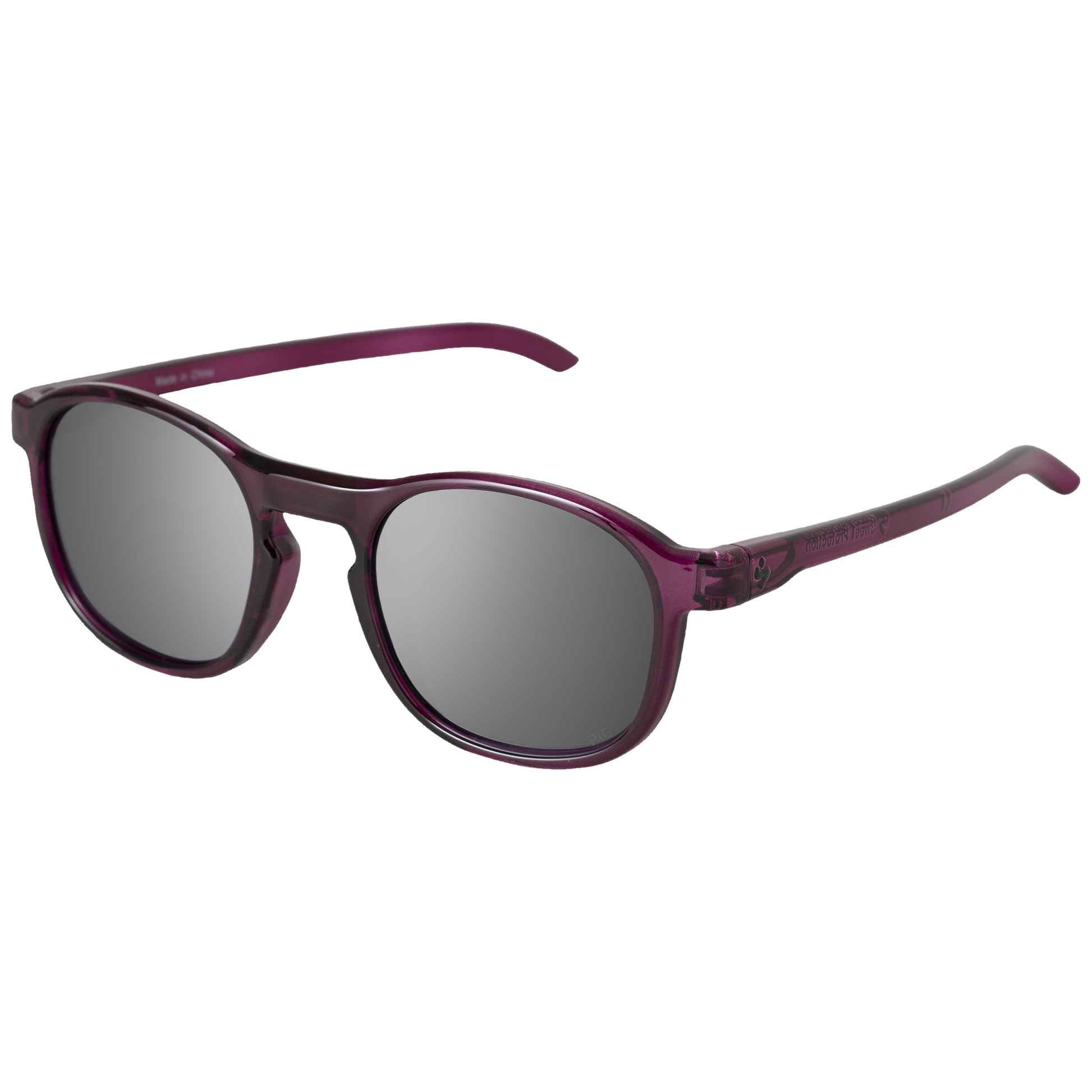 Heat RIG® Reflect Sunglasses - Front View - Unisex Design with Gloss Crystal Malaia Frame