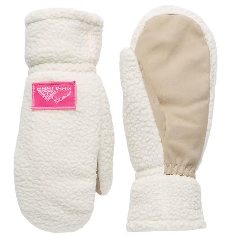 Røthe Pile Mittens - Bjerk White