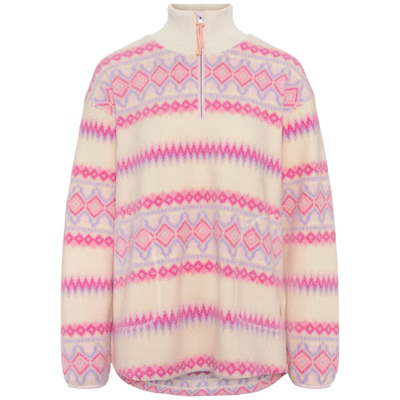 Ruthie Midlayer Half Zip - Bjerk White