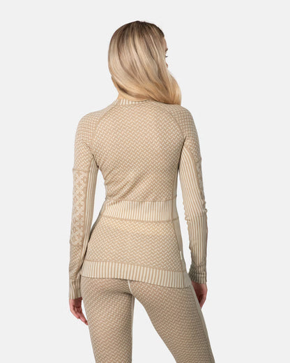 Smekker Long Sleeve Baselayer - 100% Merino Wool - Mocha