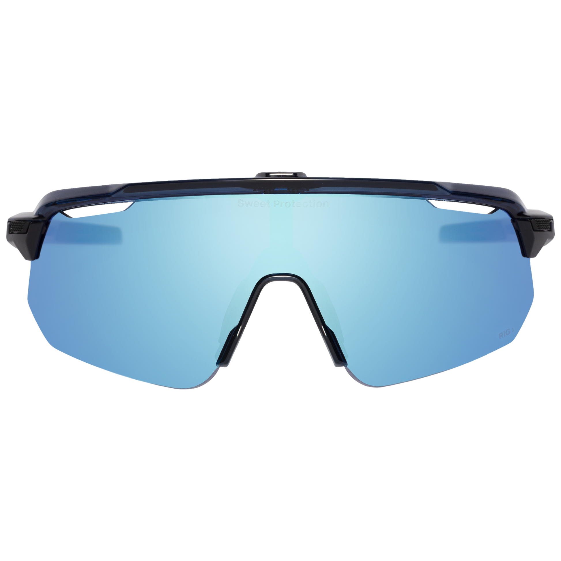 Shinobi sunglasses offering 100% UV protection and an expansive field of vision.
