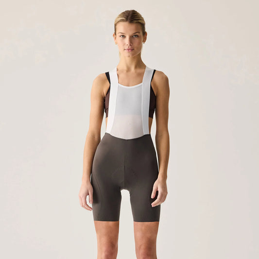 Women's LUXE Bib Short (Shorter Inseam) - Black Olive