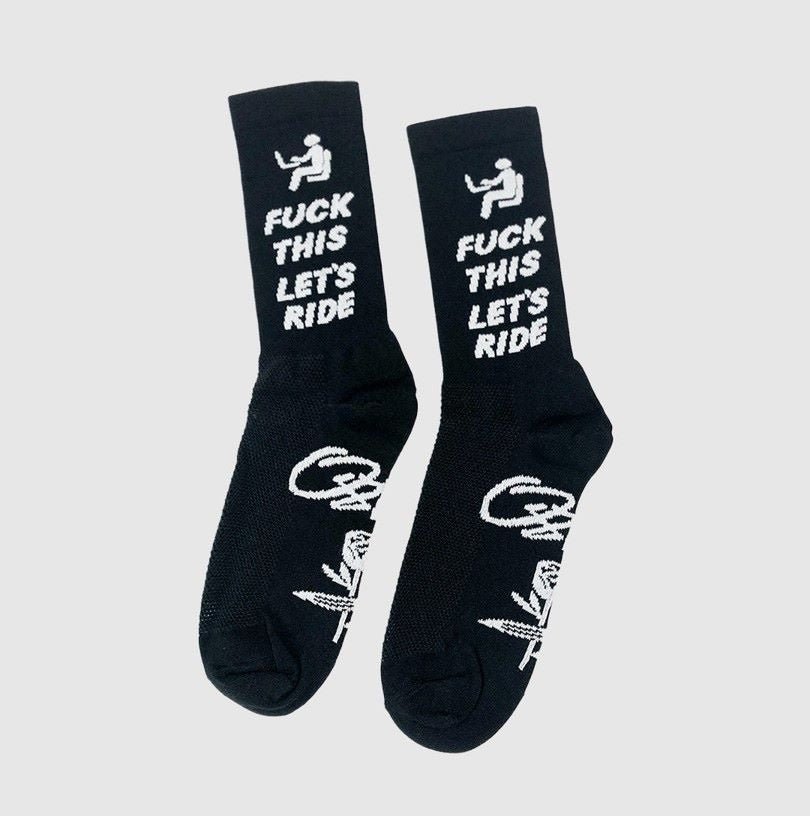 F This Let's Ride Socks